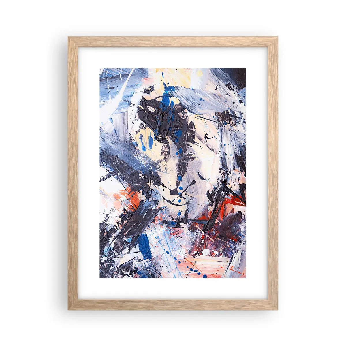 Affisch i ram av ljusek - Abstraktionen galna dans - 30x40 cm