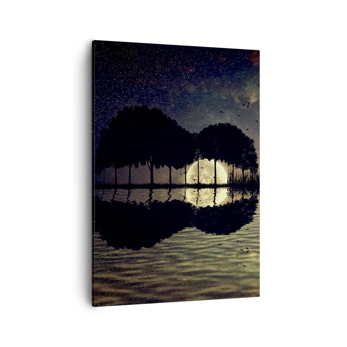 Canvastavla - Bild på duk - En natt i världens ände - 50x70 cm