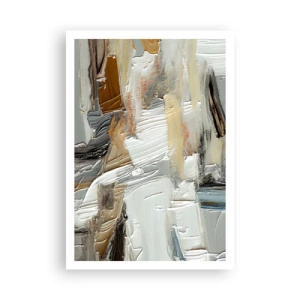 Affisch - Färgstarka lager på lager - 70x100 cm