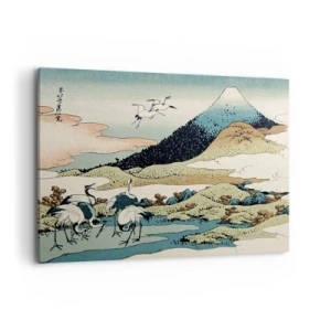 Canvastavla - Bild på duk - I japansk anda - 100x70 cm