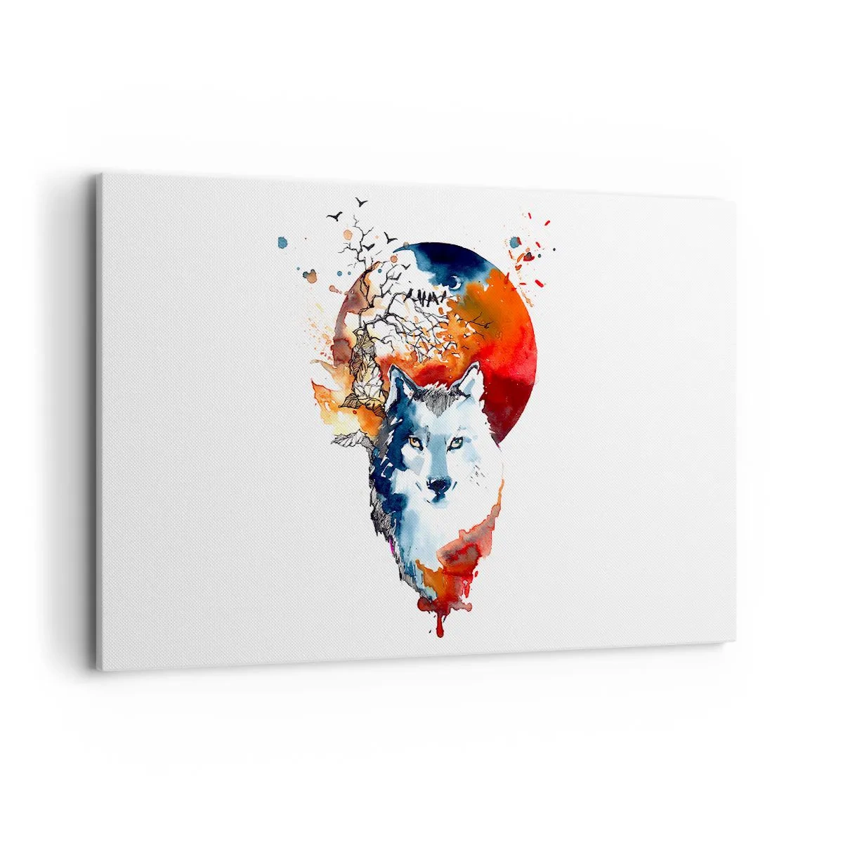 Canvastavla - Bild på duk - Näsa mot näsa med naturen - 120x80 cm