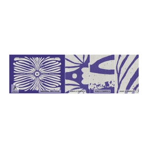 Provbit av fototapet Premium Canvas - Etnisk inspiration - Boho, Botanisk, Bit - 100x30 cm