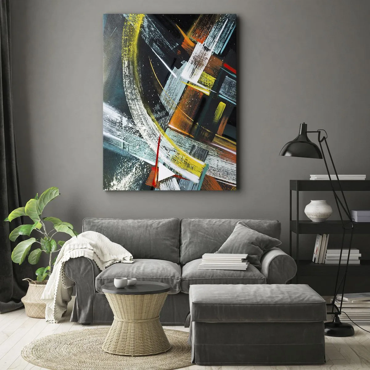Canvastavla - Bild på duk - Rörelsens energi - 50x70 cm