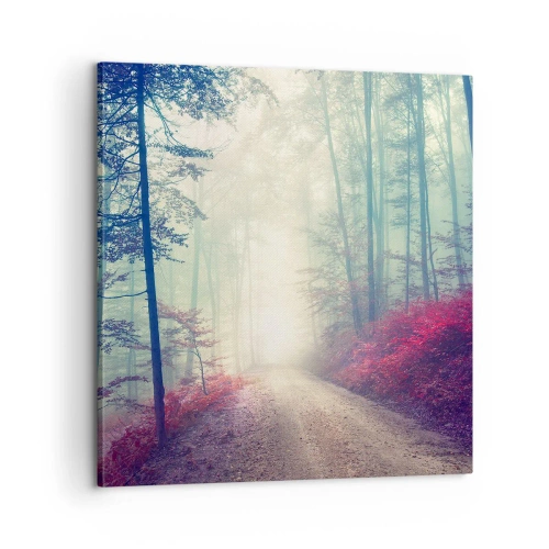 Canvastavla - Bild på duk - Det är bra att gå upp tidigt - 60x60 cm