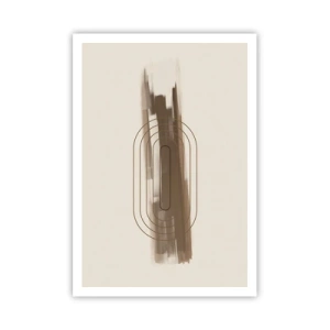 Affisch - Grå blåst - 70x100 cm