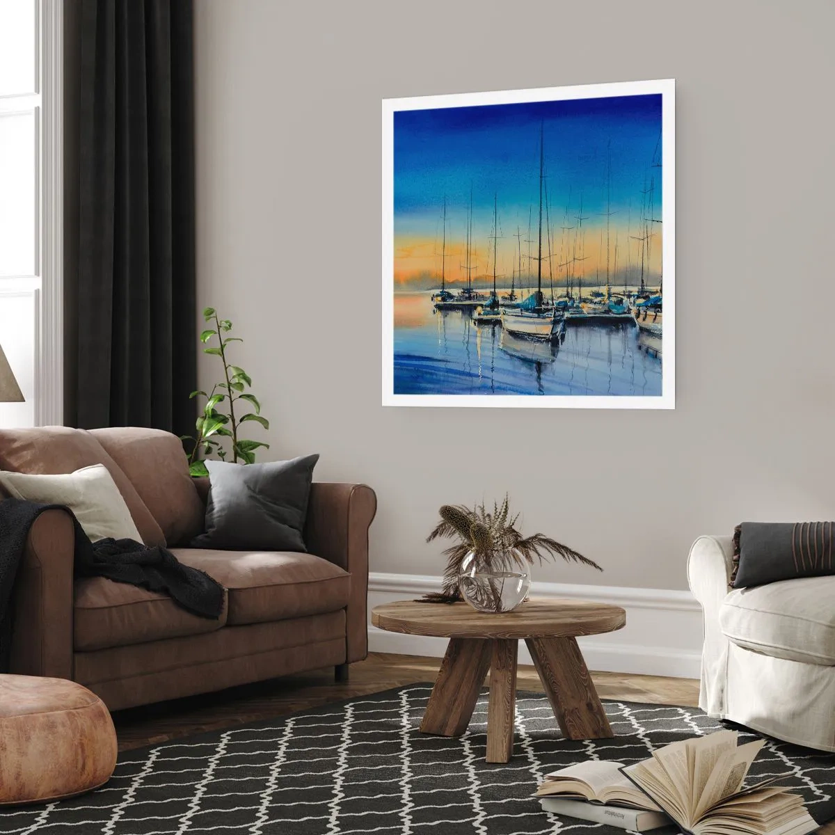 Affisch - Slutet på en bra dag - 60x60 cm