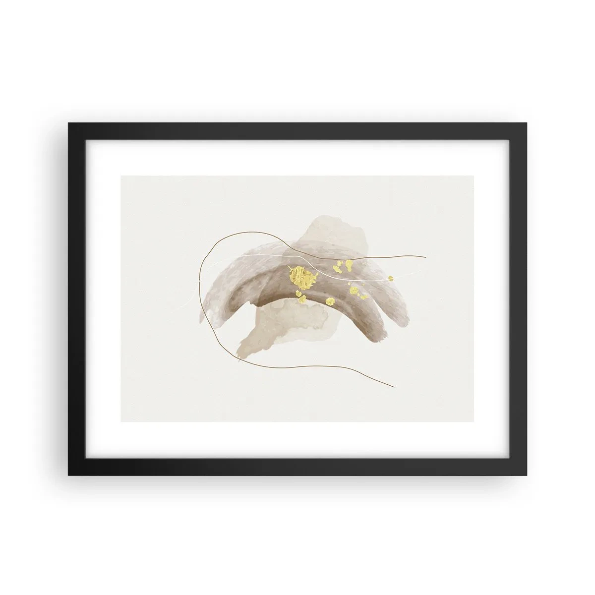 Affisch i svart ram - Träffat i rummet - 40x30 cm
