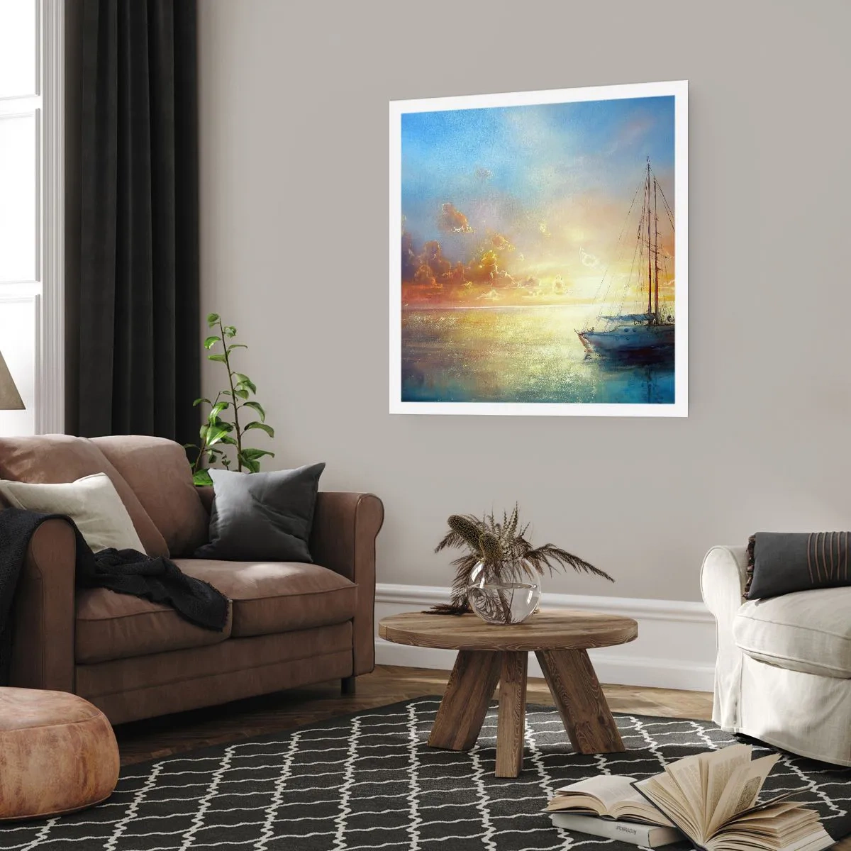 Affisch - I guldviken - 60x60 cm