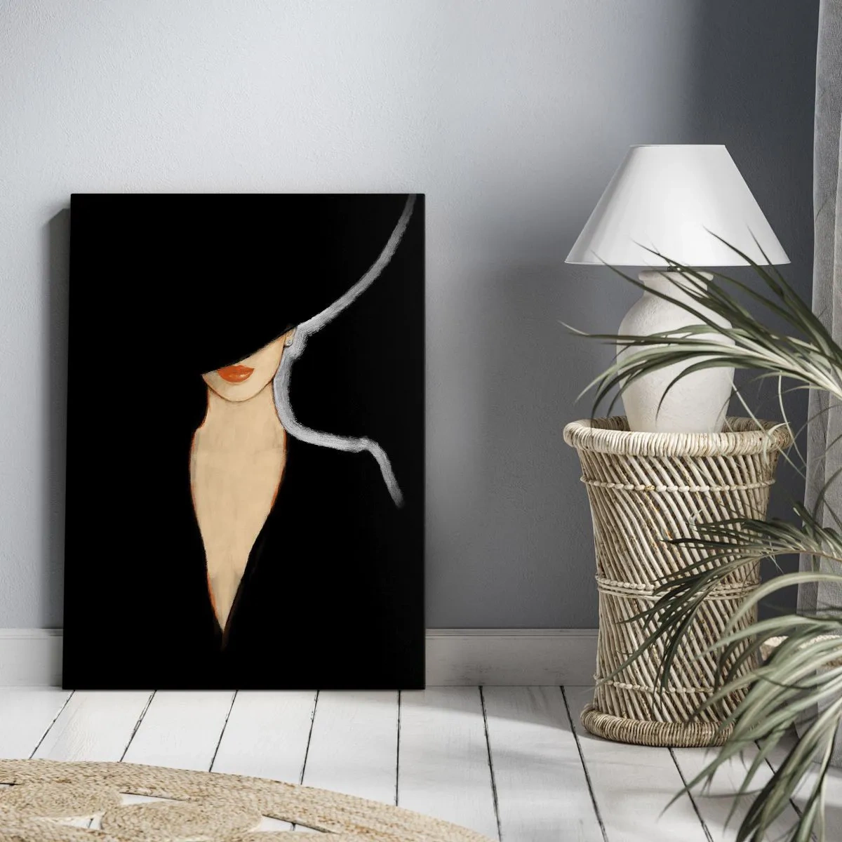 Canvastavla - Bild på duk - Elegans och stil - 45x80 cm