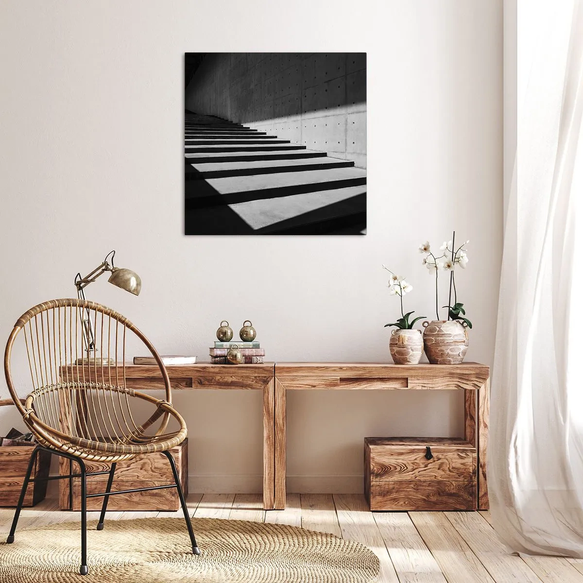 Canvastavla - Bild på duk - Modernismens råa skönhet - 60x60 cm