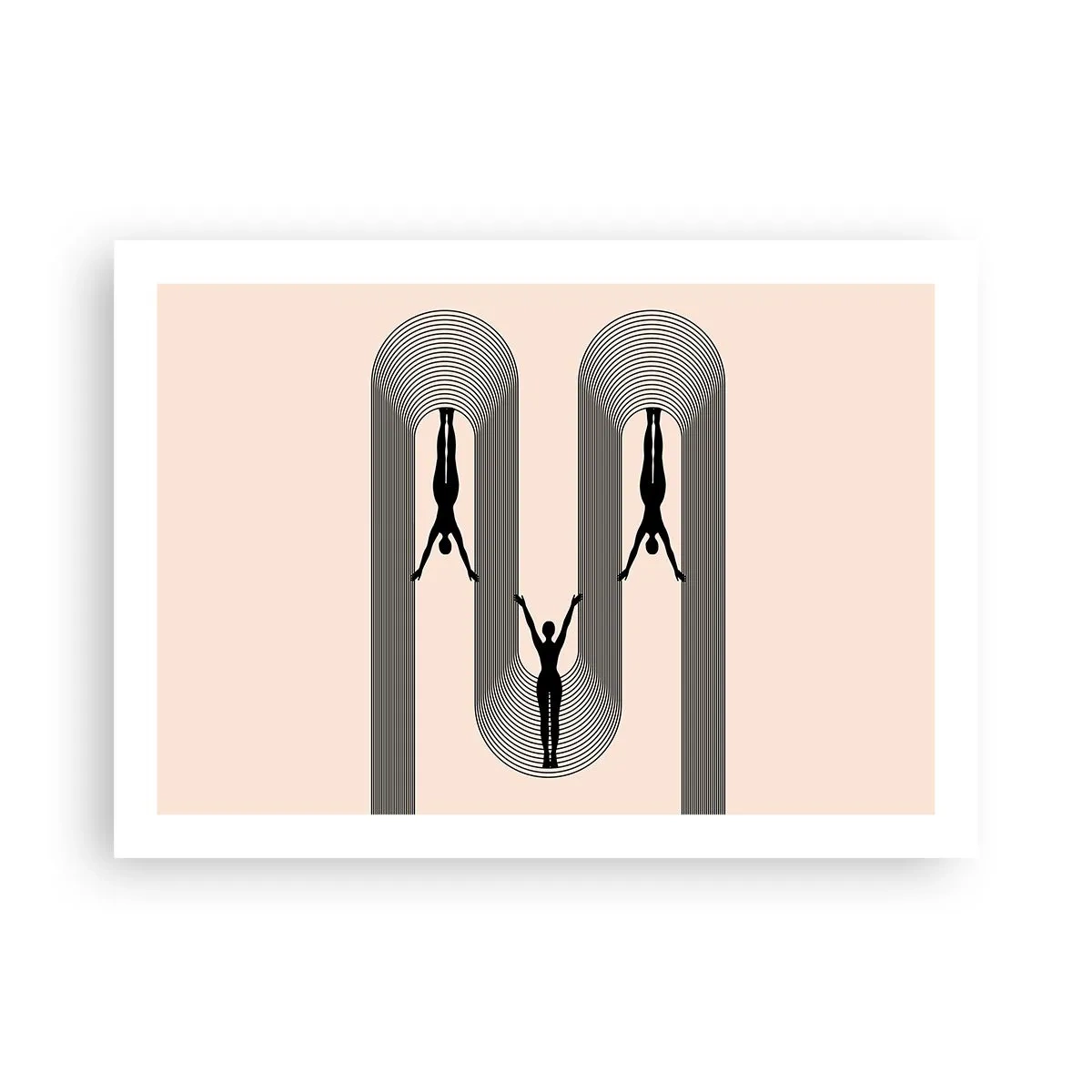 Affisch - Upp och ner - 70x50 cm