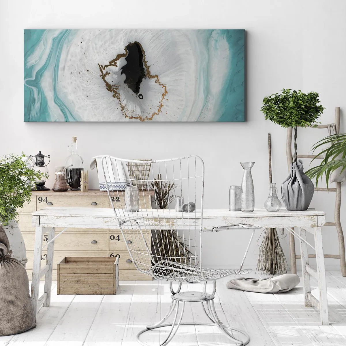 Canvastavla - Bild på duk - Att tränga in - 120x50 cm