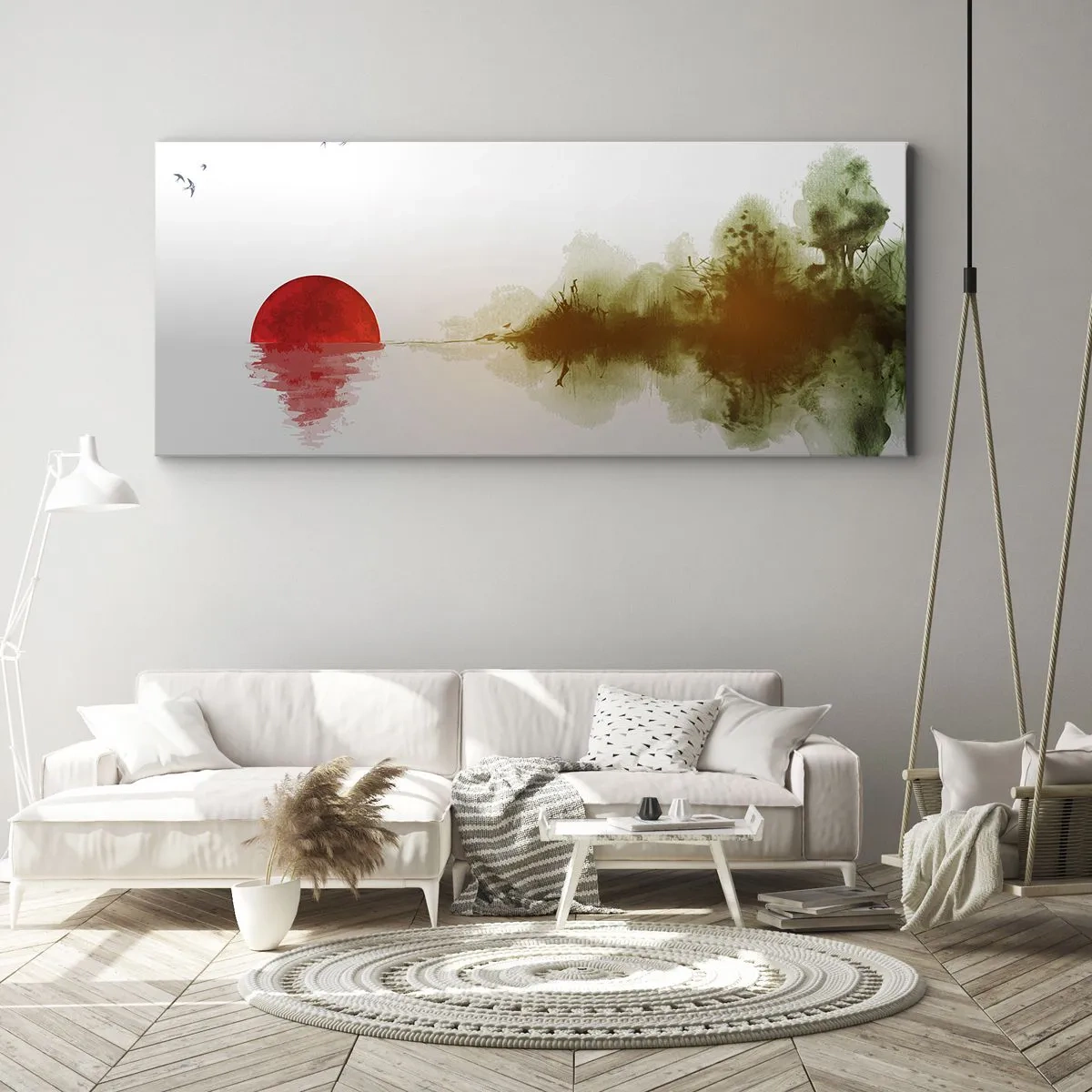 Canvastavla - Bild på duk - Ett löfte om lugn - 160x50 cm