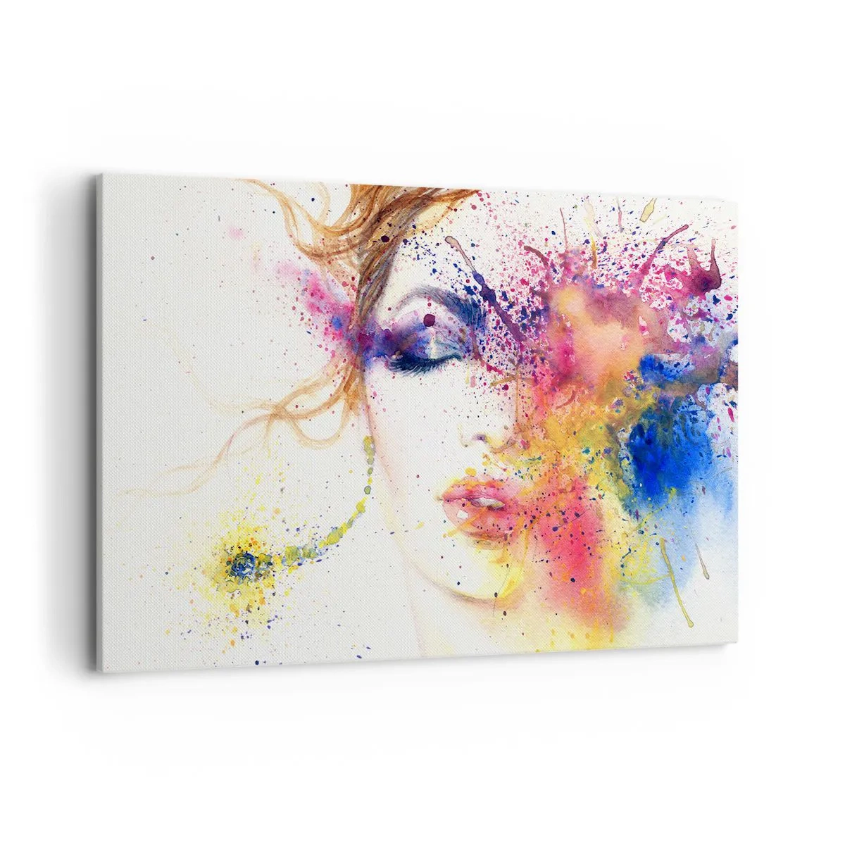 Canvastavla - Bild på duk - Regnbågsyrsel - 120x80 cm