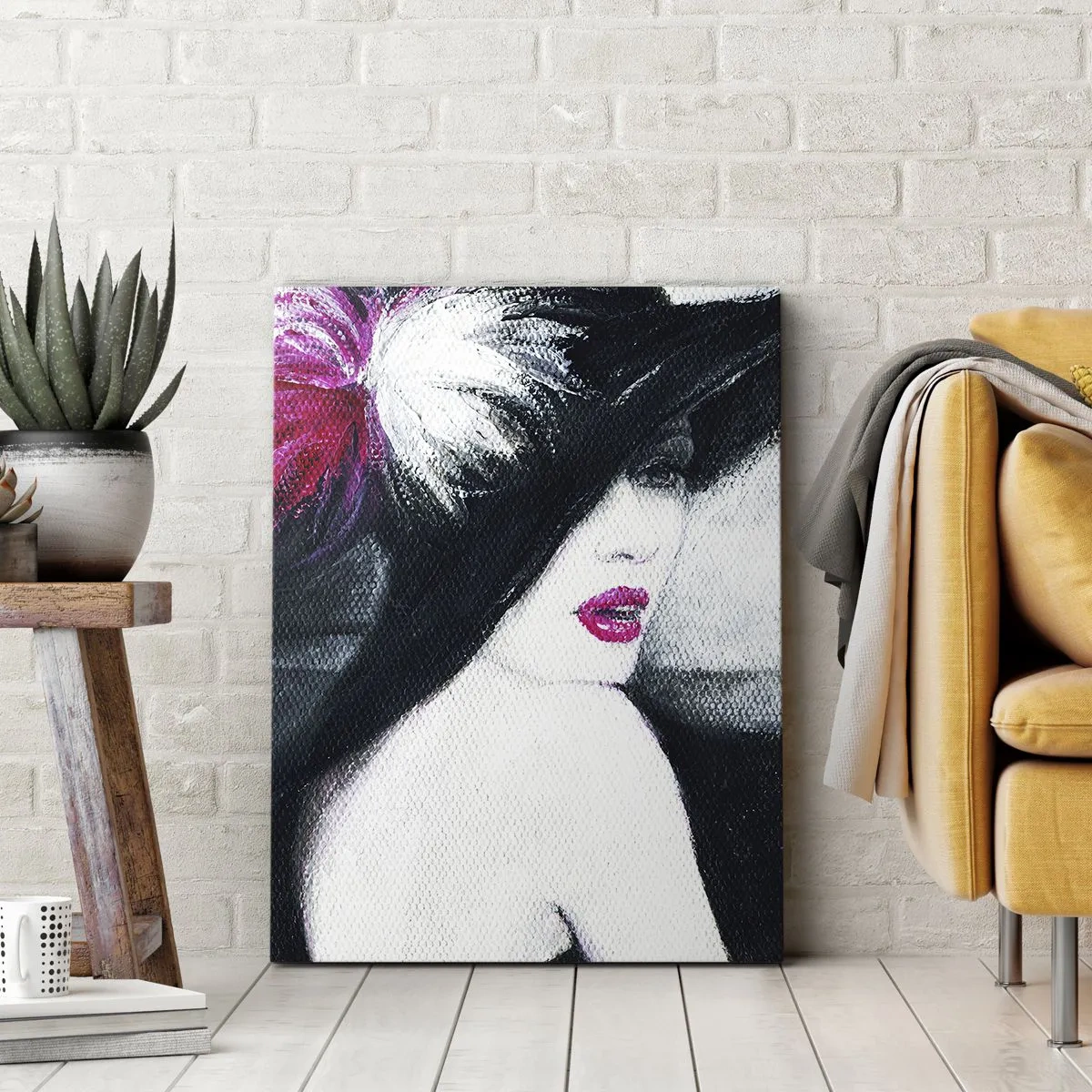 Canvastavla - Bild på duk - Alltid hemlighet - 65x120 cm
