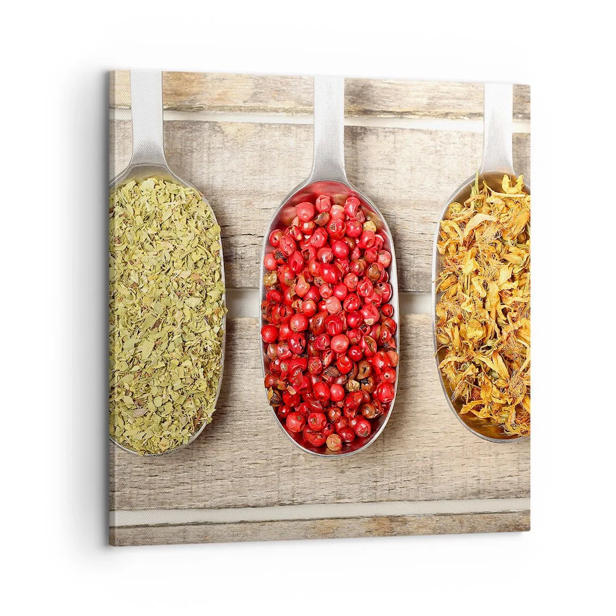 Canvastavla - Bild på duk - Köksmagi - 60x60 cm