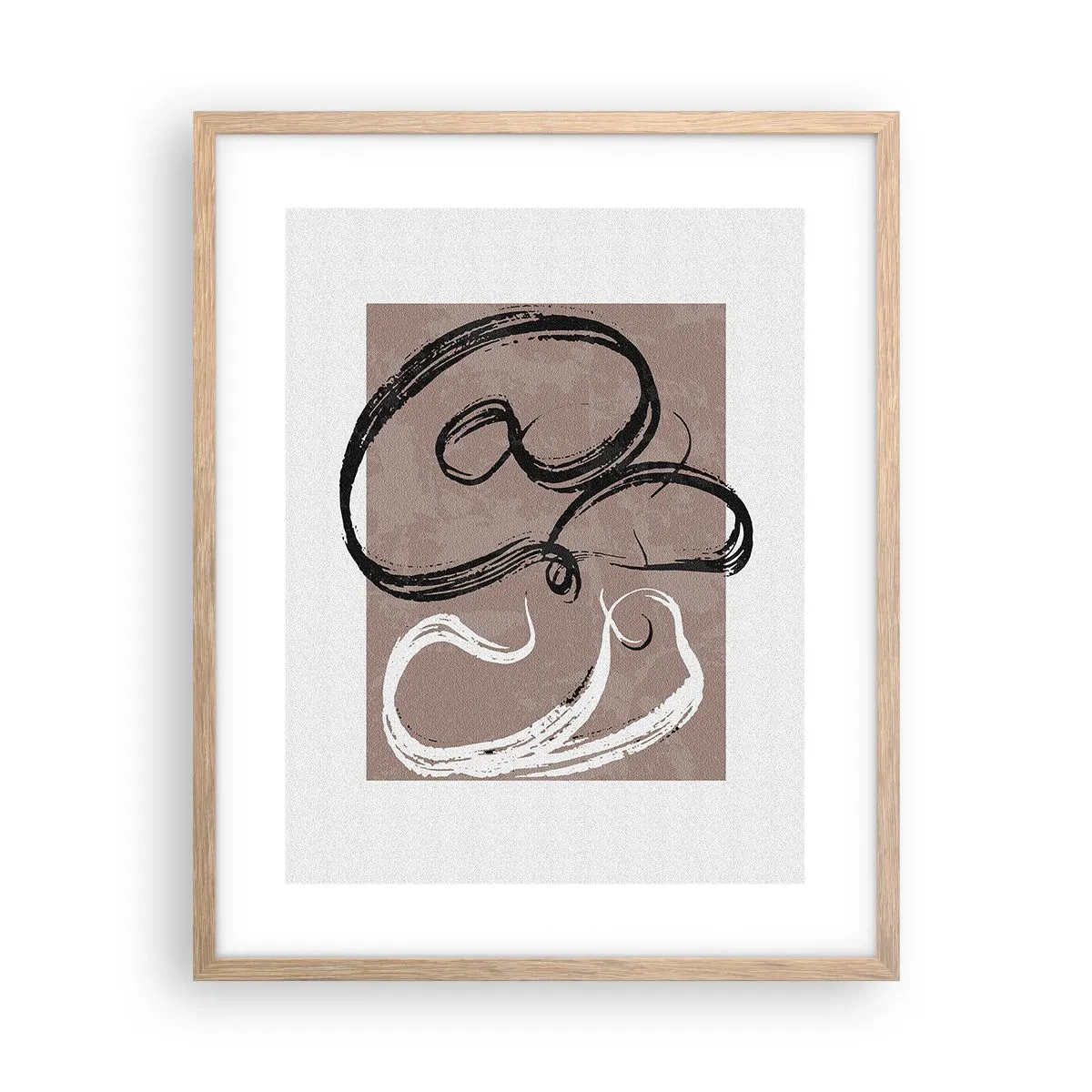 Affisch i ram av ljusek - Komposition - sökande efter fullständighet - 40x50 cm