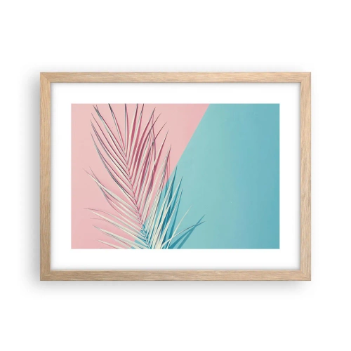 Affisch i ram av ljusek - Tropisk impression - 40x30 cm