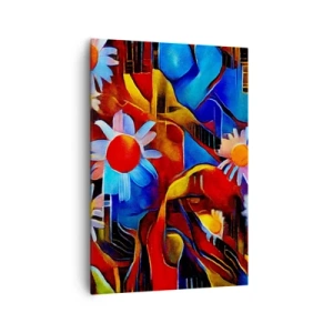 Canvastavla - Bild på duk - Livets färger - 70x100 cm