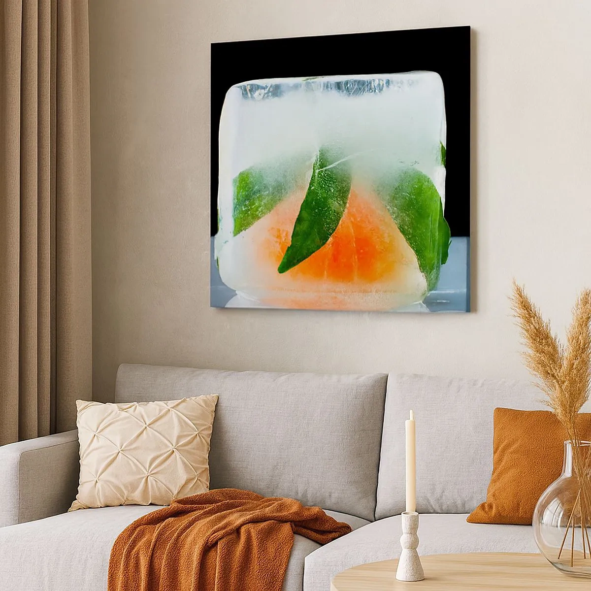 Canvastavla - Bild på duk - Fräschhet och svalka - 30x30 cm