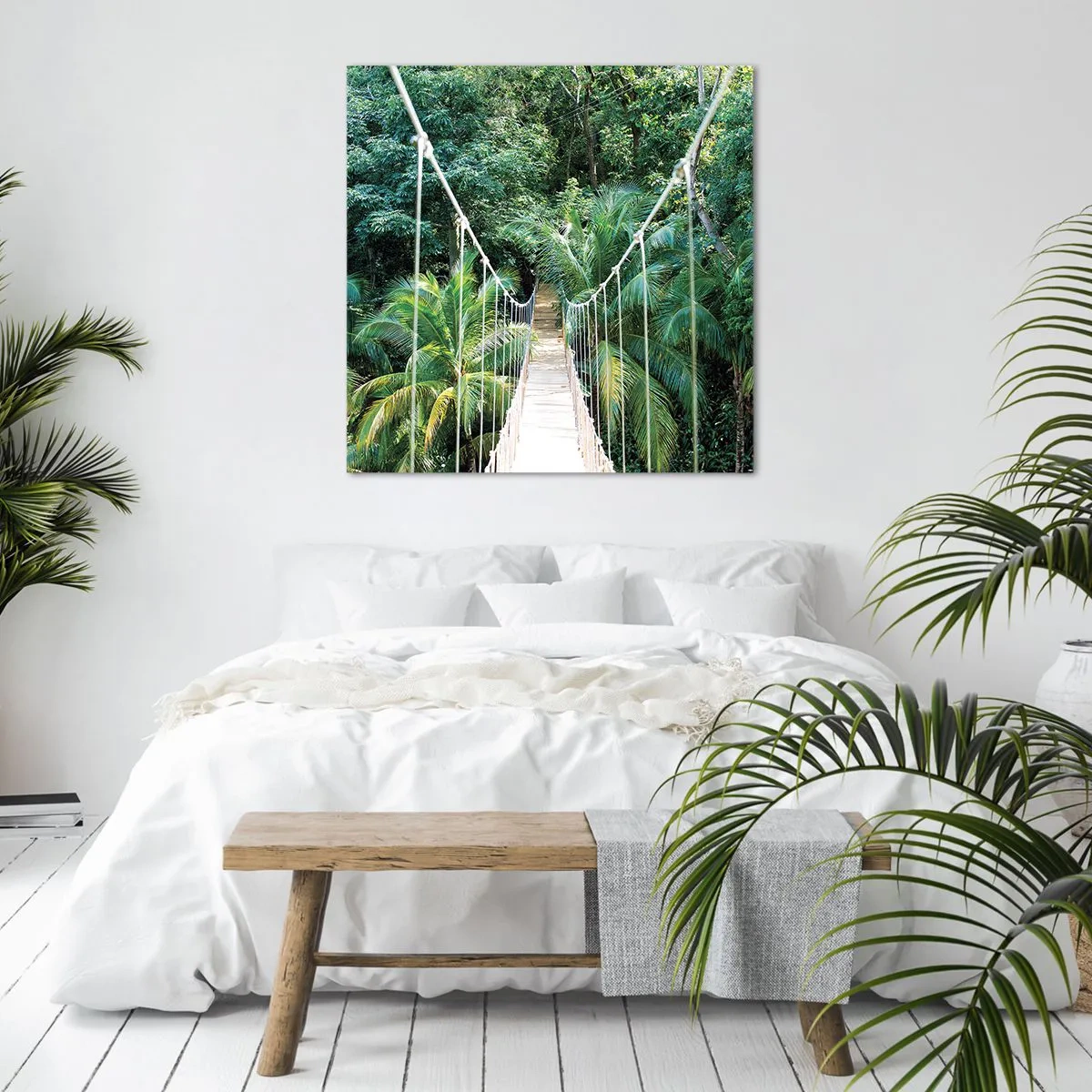 Canvastavla - Bild på duk - Welcome to the jungle! - 30x30 cm