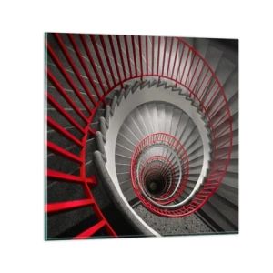 Glastavla - Bild på glas - Arkitektoniska spel - 50x50 cm