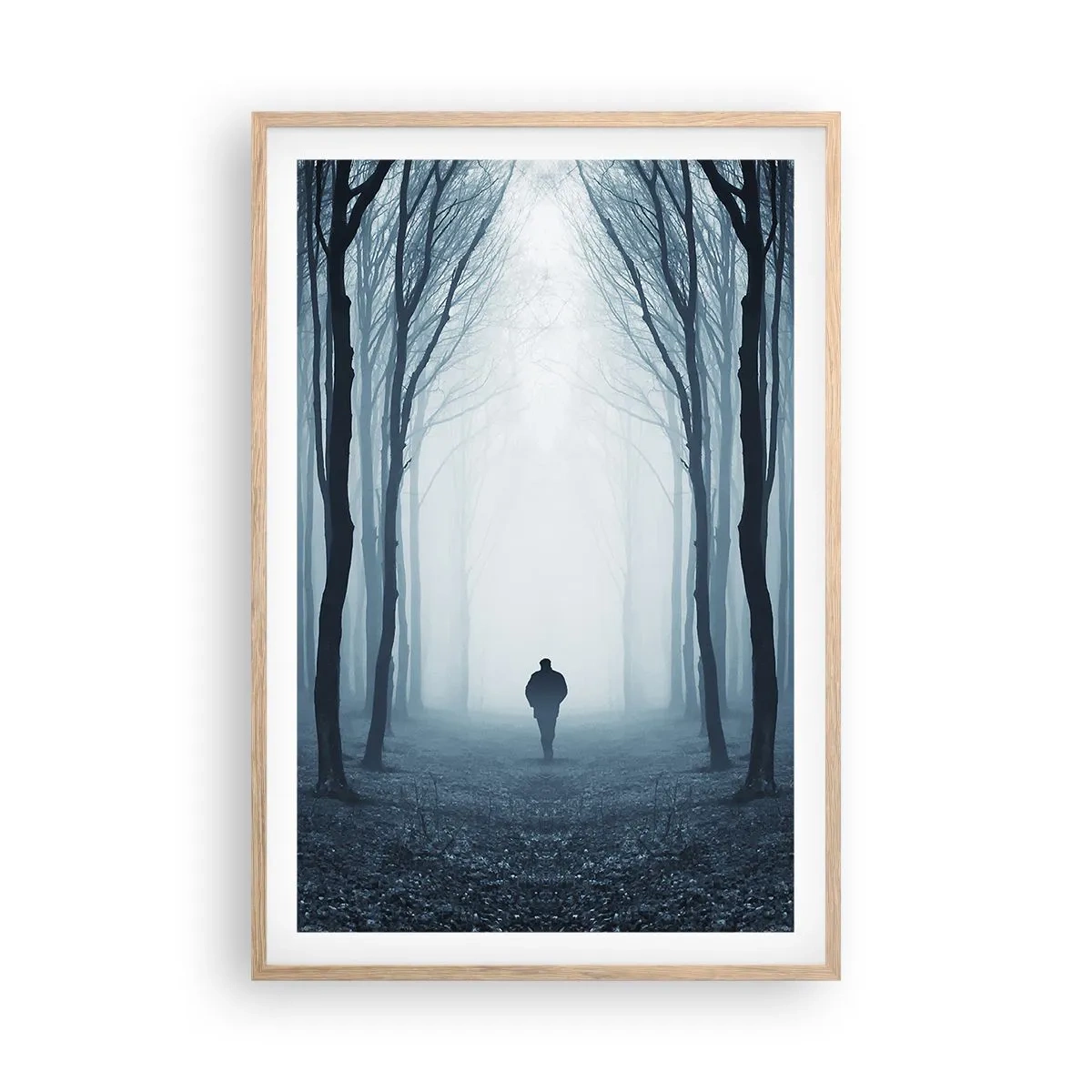 Affisch i ram av ljusek - Och allt är enkelt och klart - 61x91 cm