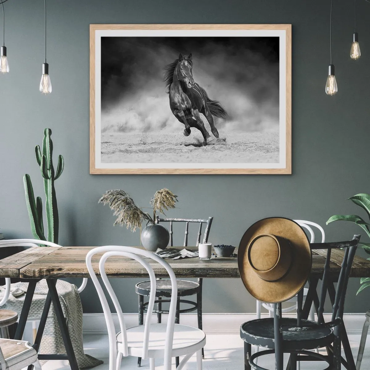 Affisch i ram av ljusek - Värd själva emiren - 91x61 cm