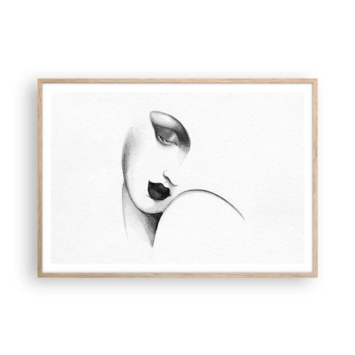 Affisch i ram av ljusek - I Łempickas stil - 100x70 cm