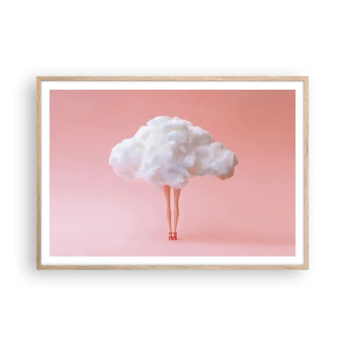 Affisch i ram av ljusek - Söt utfästelse - 100x70 cm