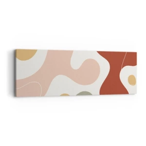Canvastavla - Bild på duk - Ornamental zig-zack? - 90x30 cm