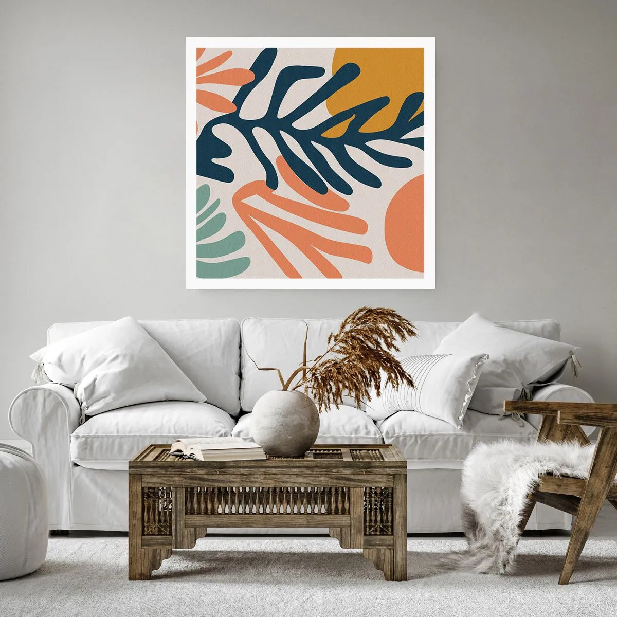Affisch - Korallhav - 40x40 cm