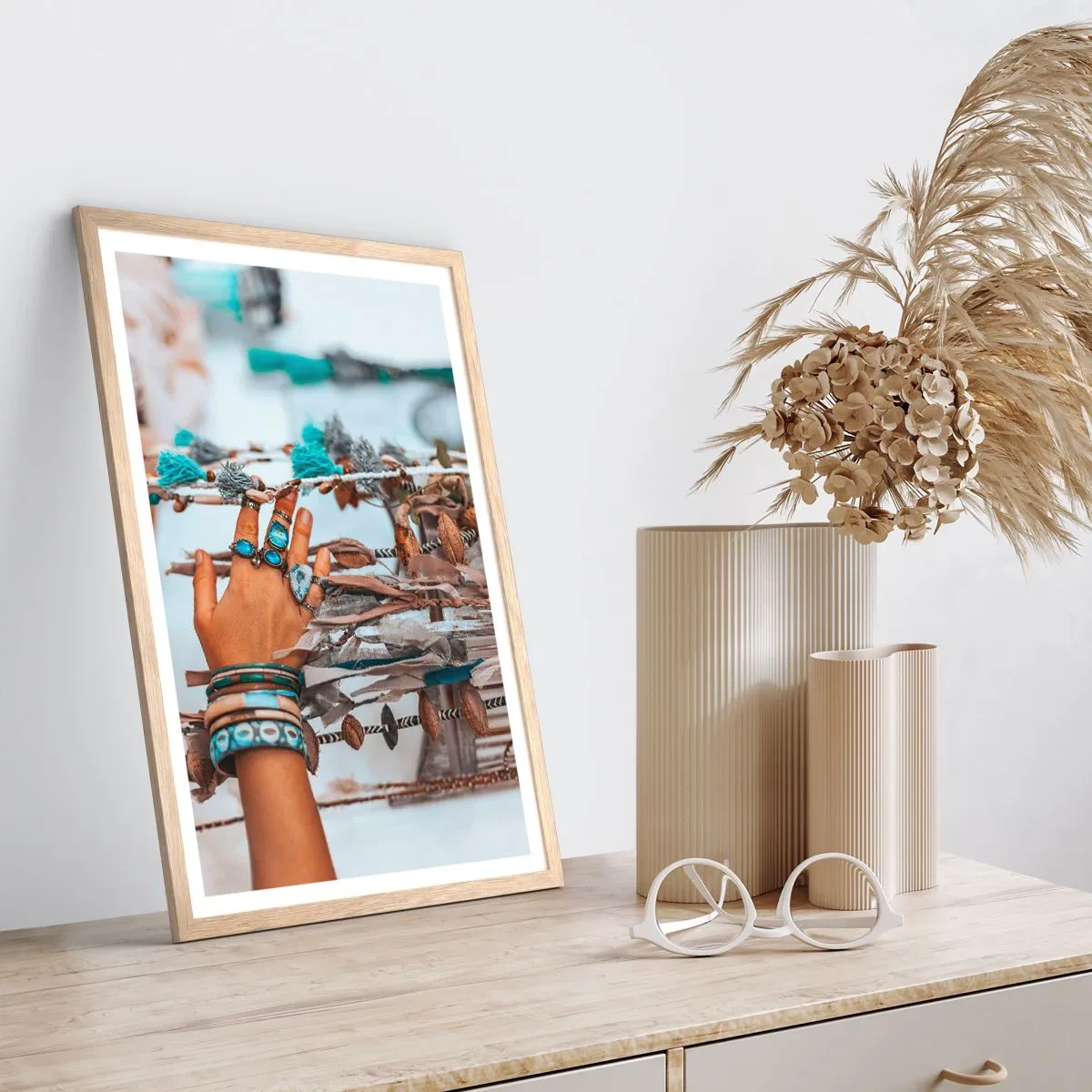 Affisch i ram av ljusek - Lokala skatter - 70x100 cm