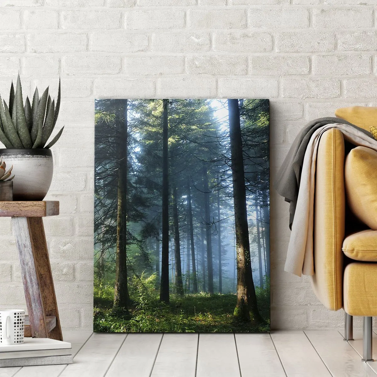 Canvastavla - Bild på duk - Strålande på morgonen - 50x70 cm