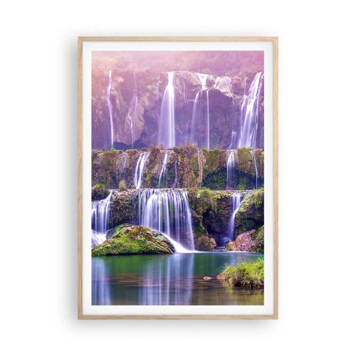 Affisch i ram av ljusek - Trappan till himlen - 70x100 cm