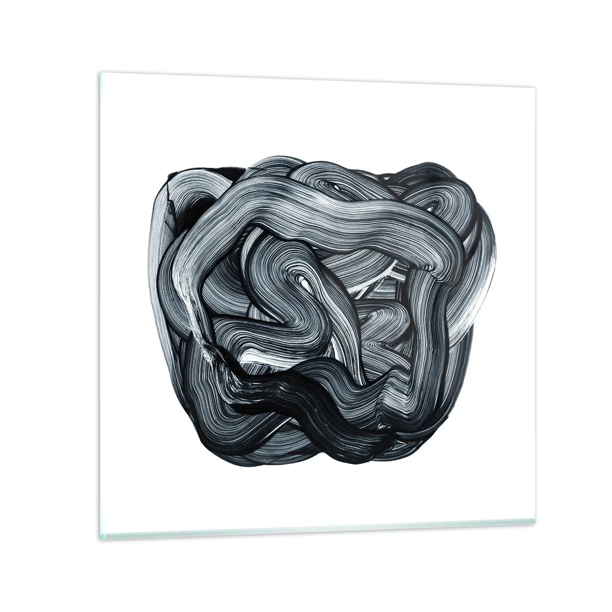 Glastavla - Bild på glas - Det är inte så enkelt - 60x60 cm