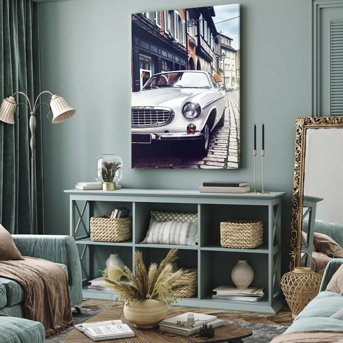 Canvastavla - Bild på duk - Det förflutna är idag - 50x70 cm