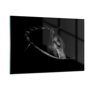 Glastavla - Bild på glas - Svart prins - 120x80 cm