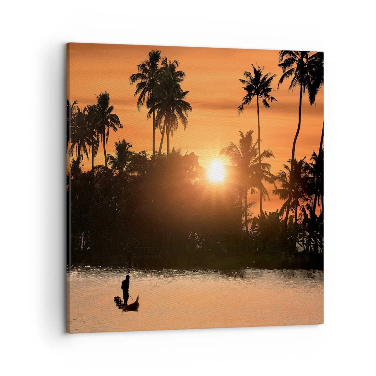 Canvastavla - Bild på duk - Dags att vila - 50x50 cm