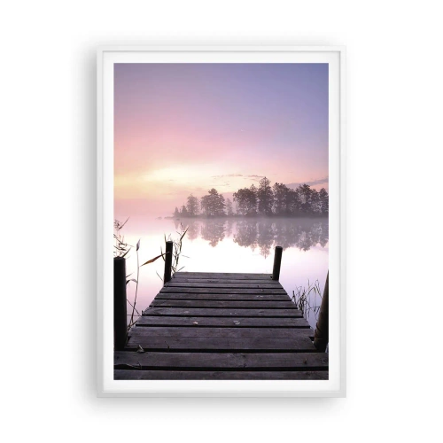 Affisch i vit ram - Ur liljedimman... - 70x100 cm