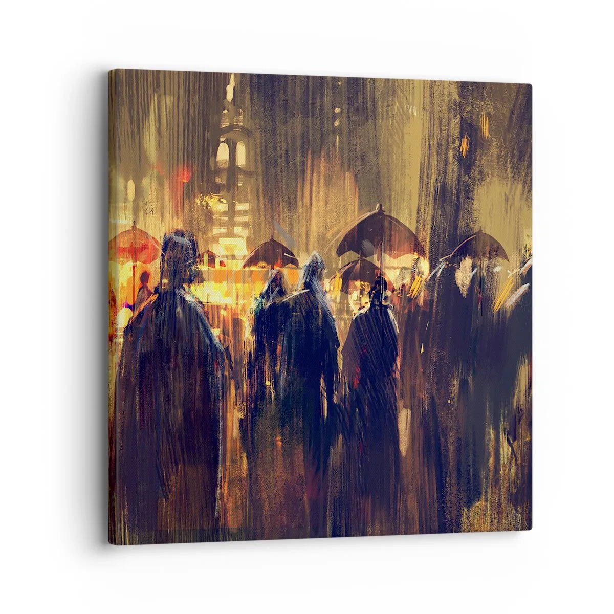Canvastavla - Bild på duk - Regnbekännare - 30x30 cm