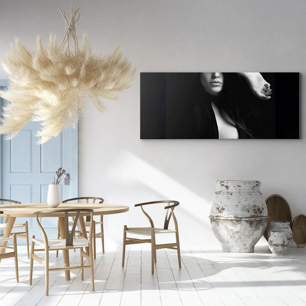 Canvastavla - Bild på duk - Förförelsens skola - 140x50 cm