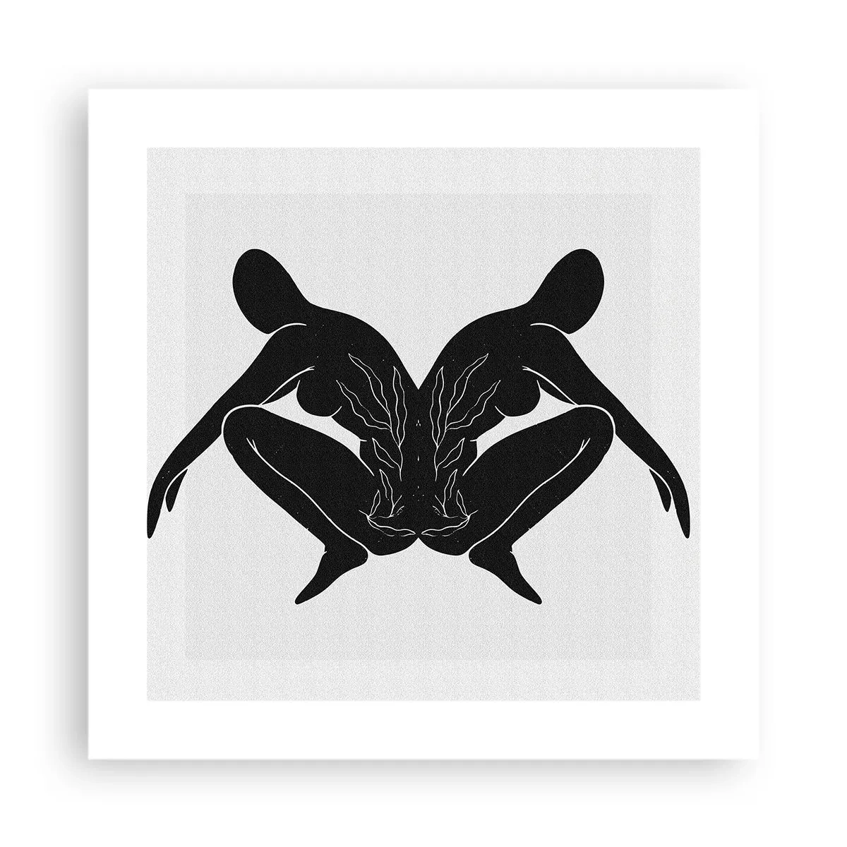 Affisch - En delad själ - 40x40 cm