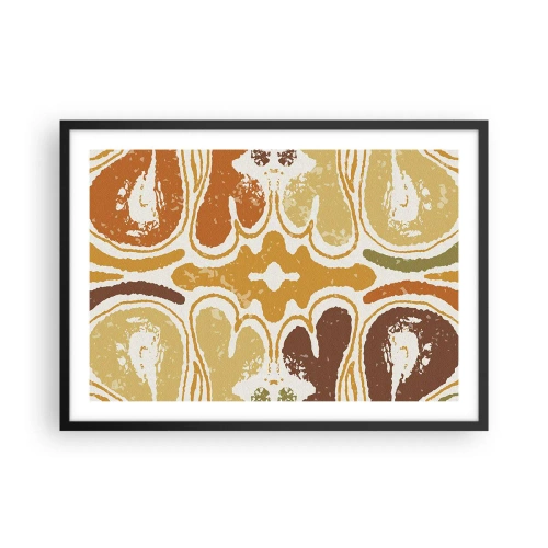 Affisch i svart ram - Sentimental abstraktion - 70x50 cm