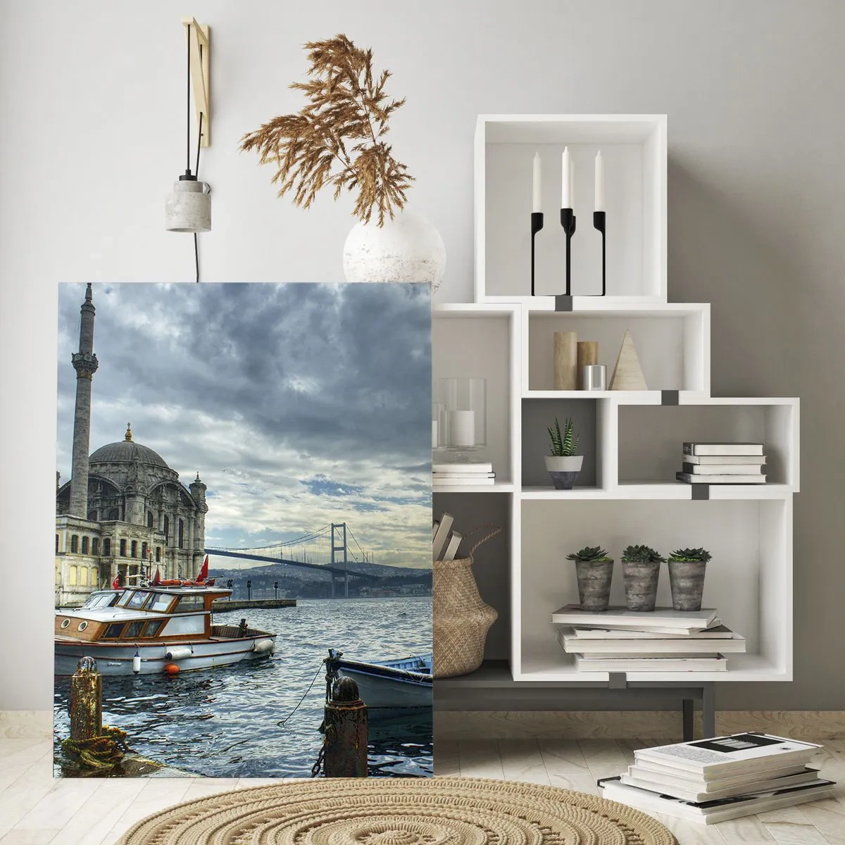 Glastavla - Bild på glas - På gränsen mellan världarna - 80x120 cm