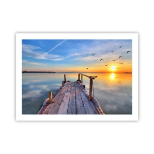 Affisch - Gå mot solen - 70x50 cm