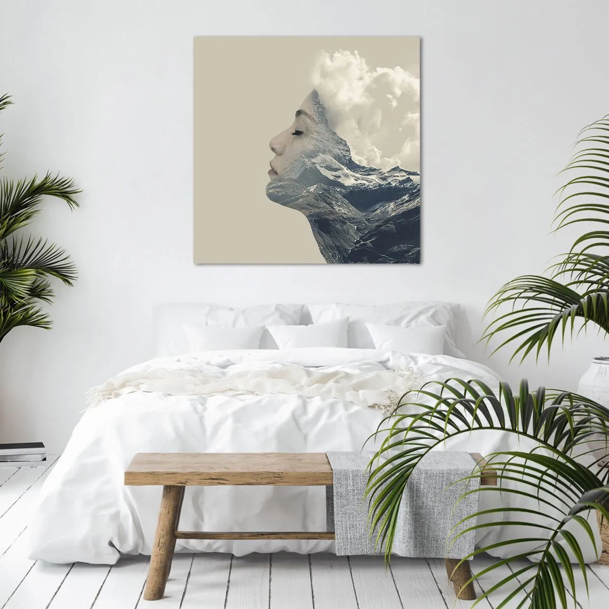 Canvastavla - Bild på duk - Elementens skönhet - 50x50 cm