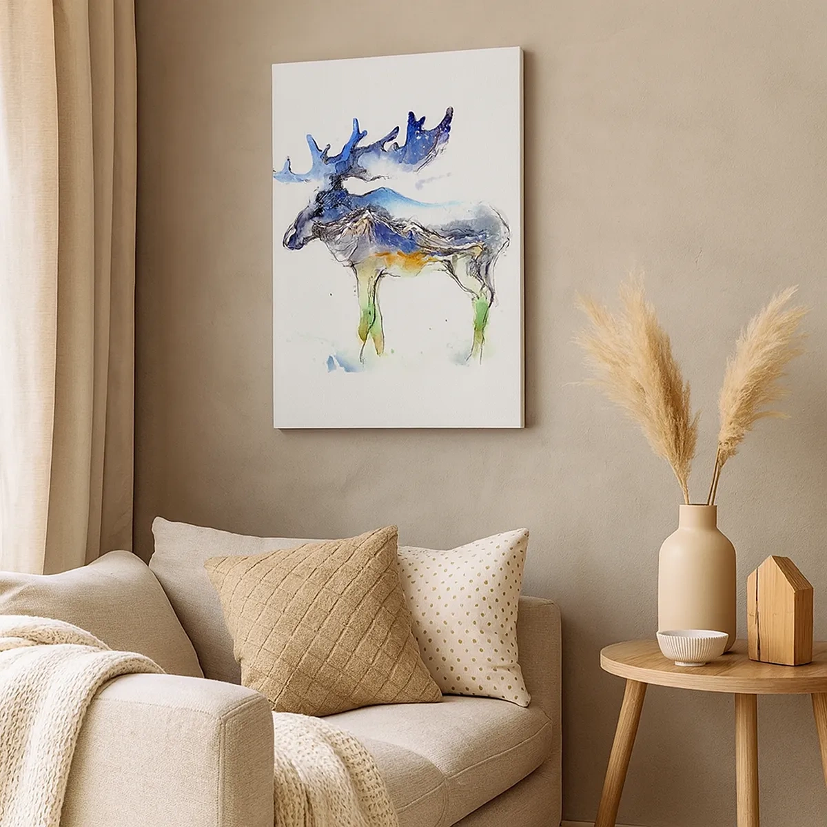 Canvastavla - Bild på duk - Vintersagans figur - 50x70 cm