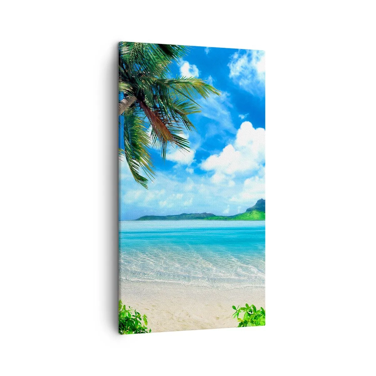 Canvastavla - Bild på duk - Tropikens azur - 45x80 cm