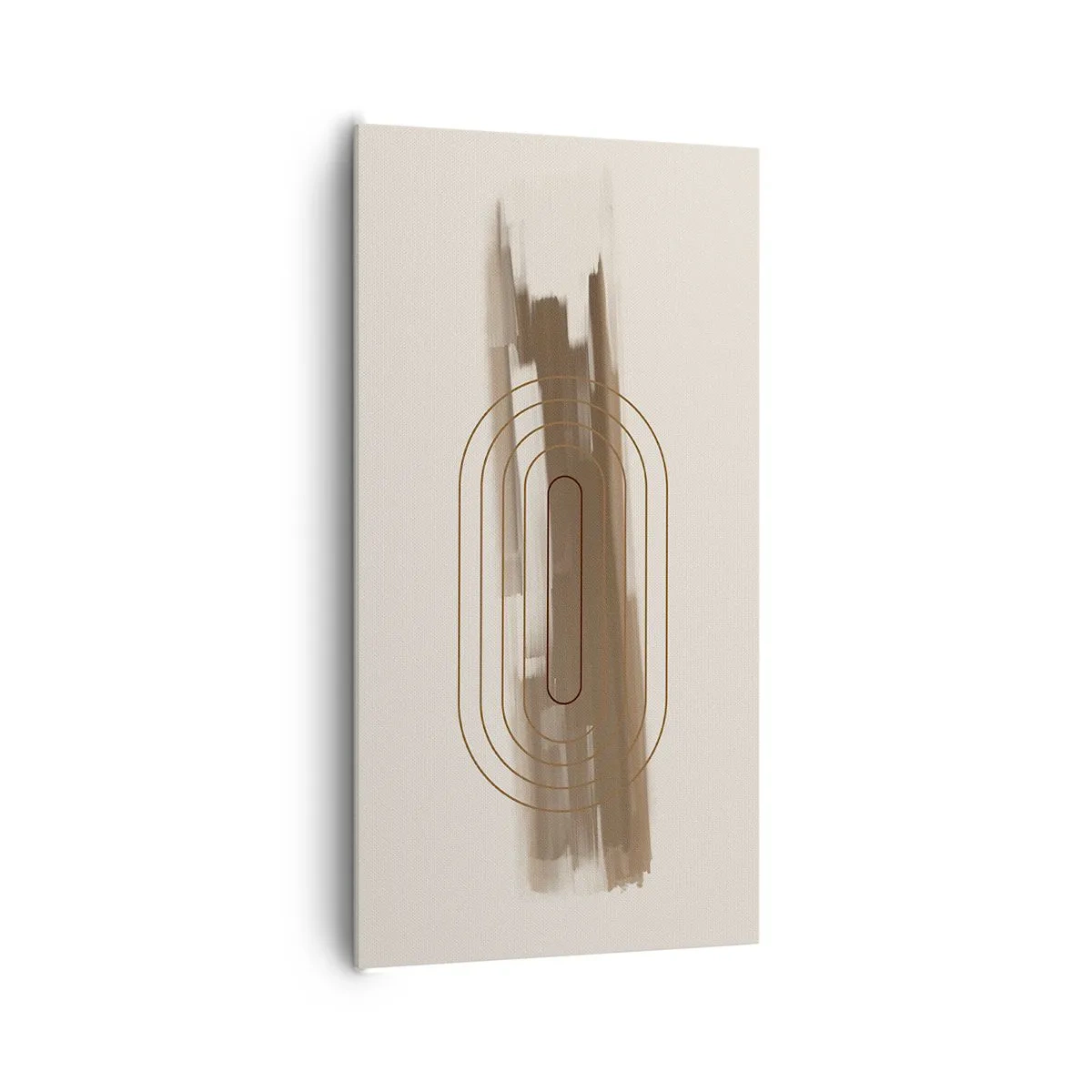 Canvastavla - Bild på duk - Grå blåst - 65x120 cm